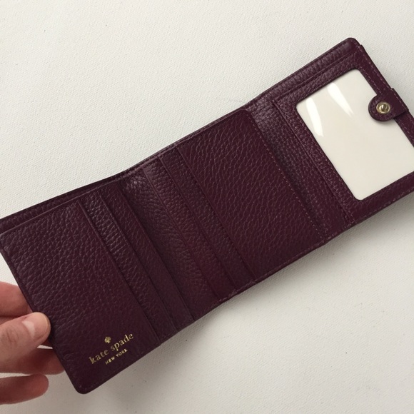 New Kate Spade Jackson St Jade Pebbled Leather Wallet - Picture 4 of 8